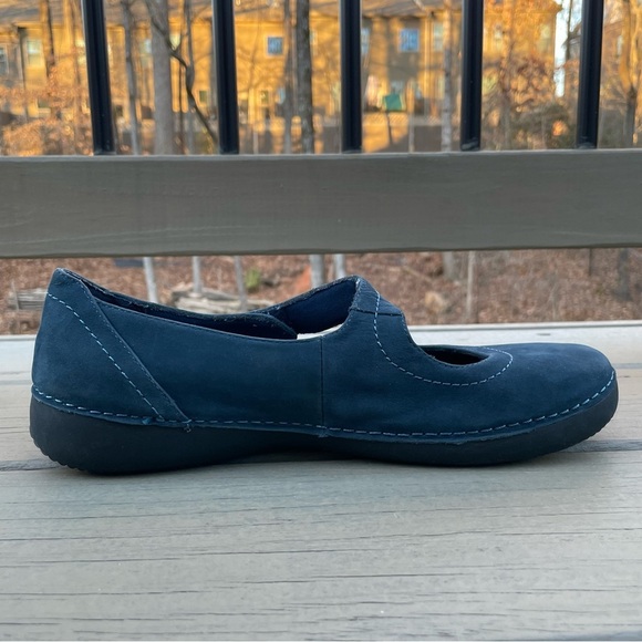 Vionic Cloud Harper navy blue suede Mary Jane slip on shoes size 9.5 Wide - Picture 9 of 15